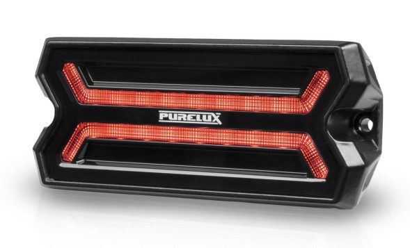 Lampy tył LED IP69 Purelux Panther Core-R - 12/24V / 24W / 105 mm HS20071-17355 Purelux Panther Core-R Задні LED ліхтарі Стоп Поворот Позиційні 12V 24V IP69