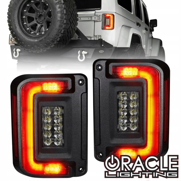 Китай 5891-504 Низькопрофільні задні ліхтарі з модулем EU для Jeep Wrangler JK від Oracle