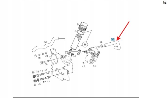 Mercedes-Benz OE ШНУР МАСЛЯНОГО РАДІАТОРА М111 MERCEDES OE A1111870382