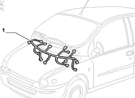 Fiat OE ДЖГУТ ПРОВОДІВ (ЦЕНТРАЛЬНА ЧАСТИНА) FIAT MULTIPLA OE 51793297