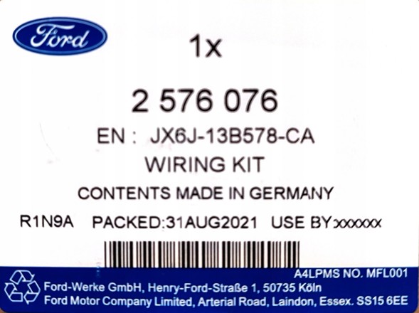 Ford OE JX6J-13B578-CA ЖГУТ КАРКА FORD FOCUS Mk4