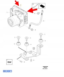 Volvo OE БЛОК КЕРУВАННЯ ABS B4 D4 2.0 VOLVO XC90 2016- V90 S90 OEM/OE 31682154