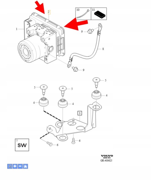 Volvo OE БЛОК КЕРУВАННЯ ABS B4 D4 2.0 VOLVO XC90 2016- V90 S90 OEM/OE 31682154