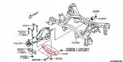 Subaru OE 41310AJ011 Опора мосту кронштейн кріплення диференціала SUBARU LEGACY 2009-2020