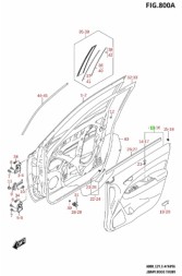 Suzuki OE 83710-54P90-ASJ SUZUKI VITARA 2015 - БОКОВИНА ДВЕРЕЙ ПРАВА ПЕРЕДНЯ