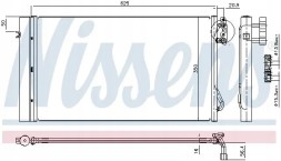 Nissens 94873 Осушувач кондиціонера радіатора охолоджувача
