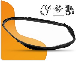 Auto Gamma KL-246-16-R Абажур скло для фари ламп Mercedes B-Class W246 Lift (14-18) Правий