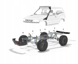 Китай 590 Nissan Terrano 3D 93–03 Body Lift 75мм