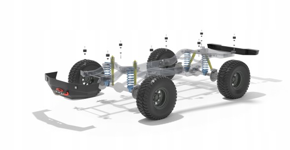 Китай 590 Nissan Terrano 3D 93–03 Body Lift 75мм