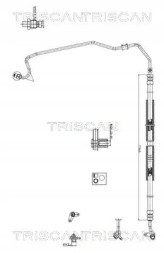 Triscan 8516 40002 Шланговий шнур системи гідропідсилювача 8516 40002 triscan