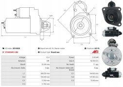 AS-PL S01052S Бренд new as-pl стартер мотор