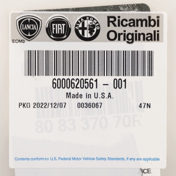Fiat OE Ущільнювач дверей передніх лівих Fiat Ducato OE 6000620561