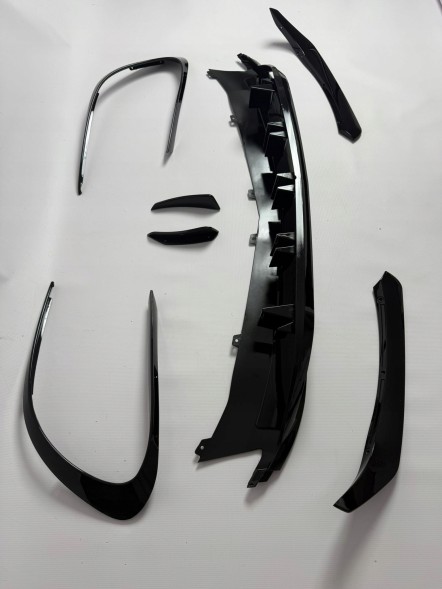 Китай MERCEDES CLA A45 W117 SPLITTERY KOMPLET BODYKIT LOTKA CZARNY POŁYSK Спойлер для автомобіля Mercedes CLA A45 чорний глянець, повний комплект обвісу