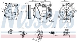 890896 NISSENS Компресор кондиціонера