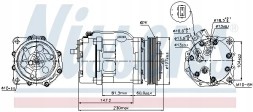Nissens 89044 Компресор компресора кондиціонера 89044 nissens vw