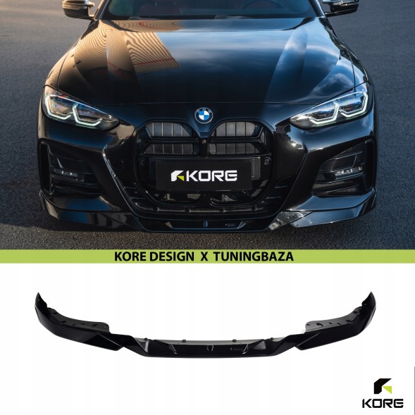 Китай KR0142201 Спліттер переднього бампера KORE для BMW 4 Серії G22 / G23 ABS Чорний Сапфір