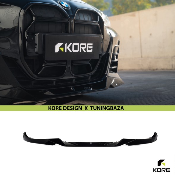 Китай KR0142201 Спліттер переднього бампера KORE для BMW 4 Серії G22 / G23 ABS Чорний Сапфір