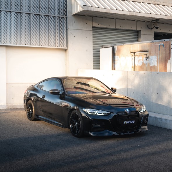 Китай KR0142201 Спліттер переднього бампера KORE для BMW 4 Серії G22 / G23 ABS Чорний Сапфір