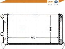 Behr Hella Service PRO/8MK 376 767-701 BRH Охолоджувач двигуна behr hella 51779233 46807378 518 + асистент зіткнення #34