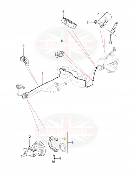 Jaguar OE Паливопровід Jaguar XE X760 T4N1337 GX735J249AC