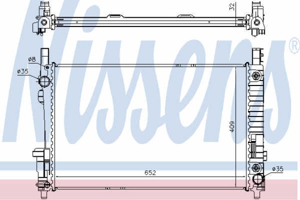 Nissens 62799A Охолоджувач first fit mercedes a клас 05- w169