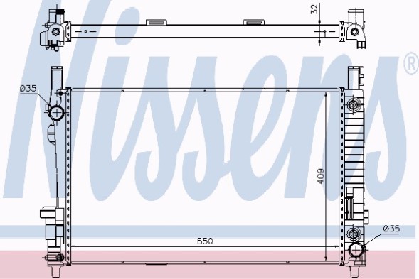 Nissens 62799A Охолоджувач first fit mercedes a клас 05- w169