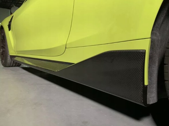 Китай 430752337 БІЧНІ НАКЛАДКИ ПОРОГІВ ПОРОГОВІ ПЛАНКИ ПОРОГИ BMW G80 G82 CARBON