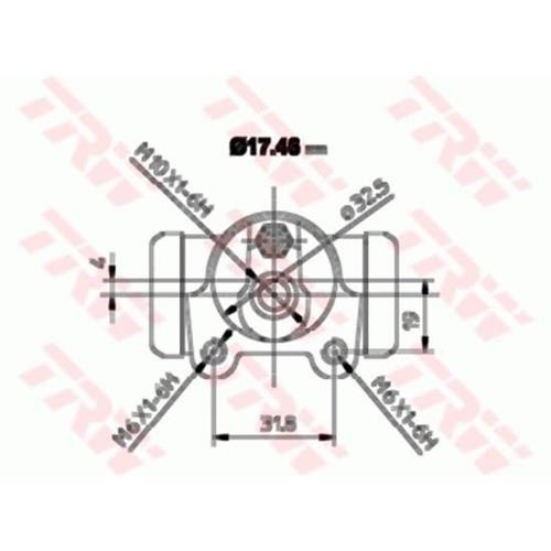 BWA129 TRW Циліндр гальмівної системи