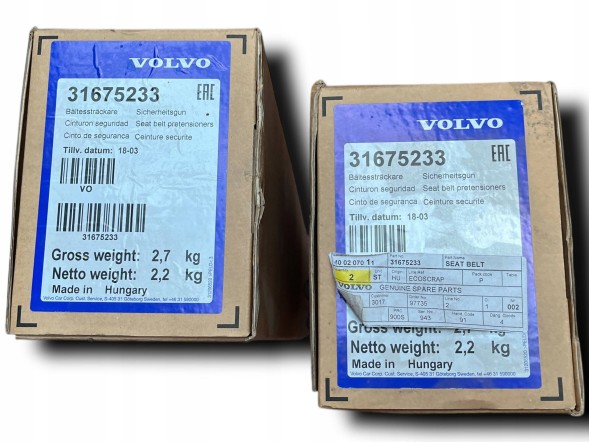 Volvo OE D58 Ремінь безпеки передній лівий VOLVO XC90 І 31675233 ЗА ШТУКЕ !J