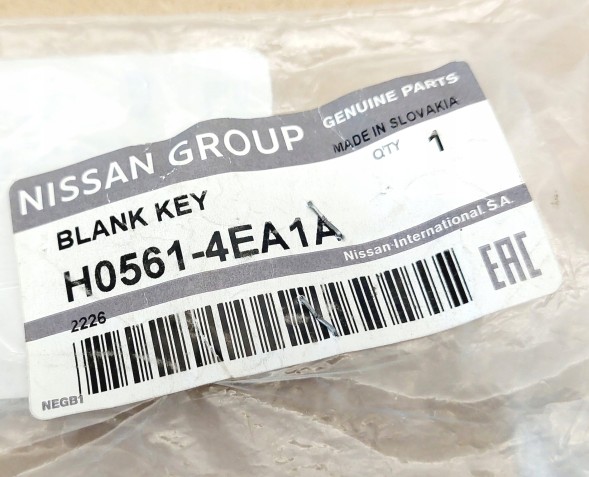 NISSAN OE КЛЮЧ H0561-4EA1A NISSAN QASHQAI PULSAR MICRA