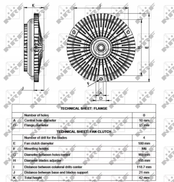 NRF 49533 49533/Nrf віскозна муфта db g-клас om602 nrf