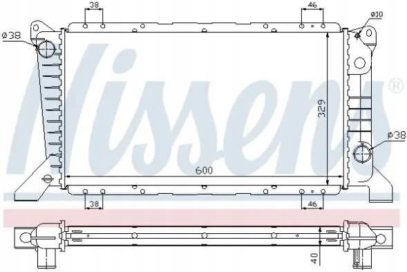 Nissens 62241A Радіатор охолодження 62241a nissens ford transit