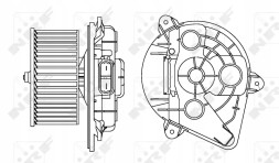 NRF 34156 34156/Nrf вентилятор опалення renault trafic, opel vivaro 01-