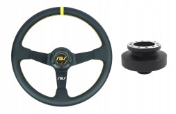 RBS Technology RBS-KZ-17+E36 Спортивне кермо RBS Technology шкіра перфорована 35/9см + наба BMW E36