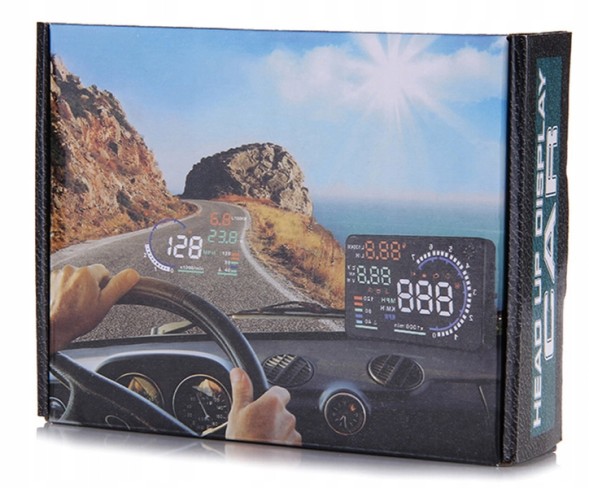 Philips ДИСПЛЕЙ ПРОЄКТОР LED LCD A8 HUD OBD2 5.5'' ГОДИННИК HEAD-UP DISPLAY