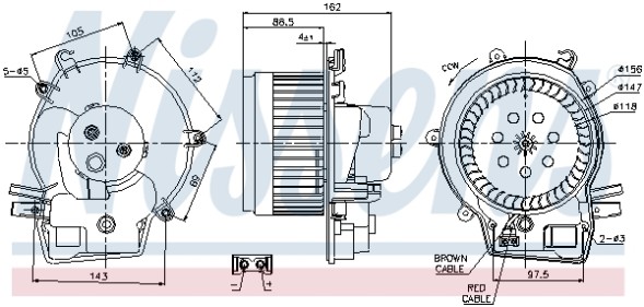 V-maxzone Part VIC-247851 Вентилятор обігрівача NIS для MERCEDES C (CL203), C T-MODEL (S203), C (W203), CLC