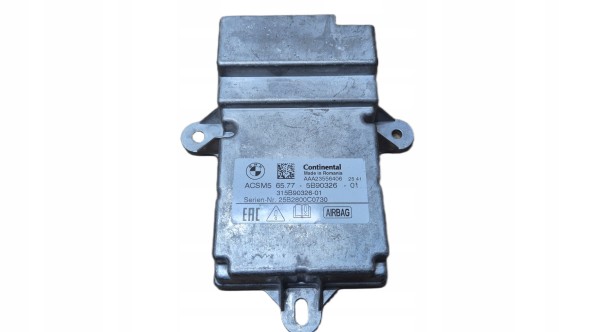 BMW OE STEROWNIK AIR BAG BMW 5B90326 Блок керування подушками безпеки AIRBAG AIR BAG ACSM5 BMW G20 G21 G22 OE 5B90326!