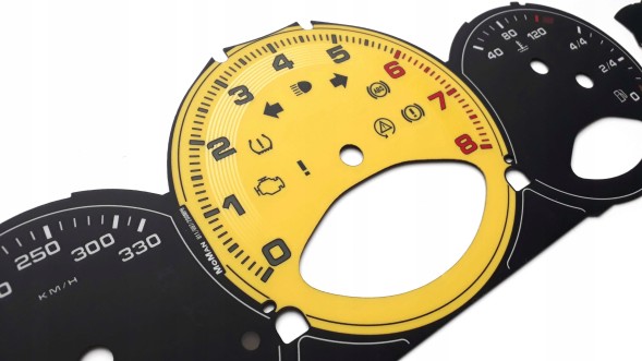 Moman 0089688088883 Porsche 911 997 ЛІЧИЛЬНИК ДИСКОВИЙ ГОДИННИК МИЛЬ/ГОД КМ CSTM