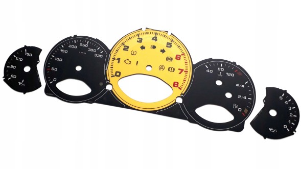 Moman 0089688088883 Porsche 911 997 ЛІЧИЛЬНИК ДИСКОВИЙ ГОДИННИК МИЛЬ/ГОД КМ CSTM