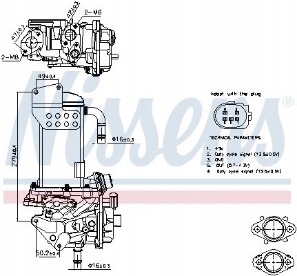 Nissens 98325 Клапан egr модуль з радіатором охолодження - nissens 98325