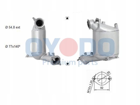 Oyodo 20N0079-OYO Oyodo 20n0079-oyo фільтр сажі / сажовий фільтр, вихлопна система