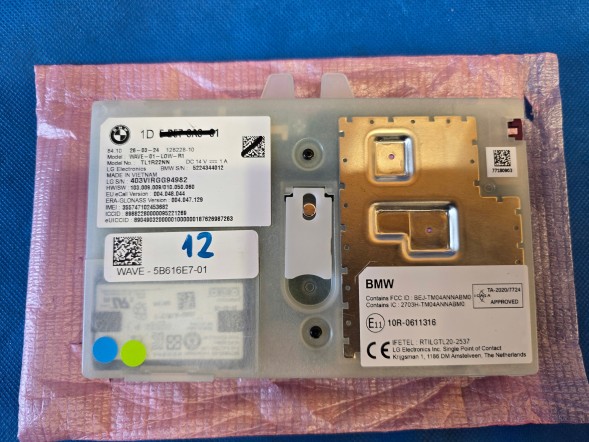 BMW OE MODUŁ TELEMATIC ATM (12) BMW G20 G26 G30 G05 G06 G12 U06 U11 5B616E7 5B576A6 NOWY ! quali21022026 МОДУЛЬ ТЕЛЕМАТИКИ ATM (12) BMW G20 G26 G30 G05 G12 U06 U11 5B616E7 5B576A6