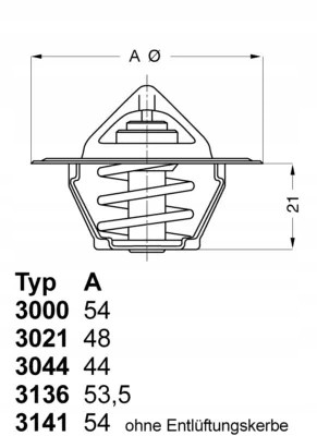 Wahler 3136.82D50 Термостат, охолоджуюча рідина