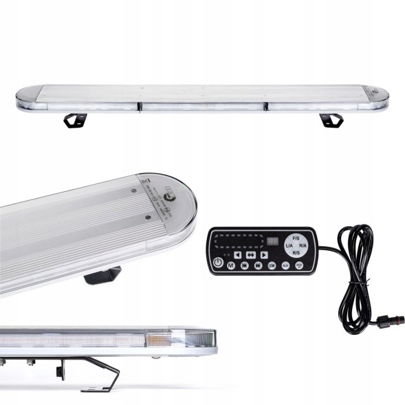 Kamar BLK0023-2 Попереджувальна балка півень led + контролер 121см допомога дорожня панель лампа