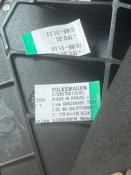 Volkswagen OE Зовнішнє дзеркало VW 5Z0857501JGRU