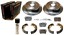 Denckermann ALL3251A Диски колодки щелепи TOYOTA RAV 4 II 2000-2006 ЗАД КПЛ 303мм х 9мм