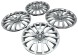 Peugeot OE 9810849877, DWP545192OE 4x Ковпаки комплект ковпаків 17" Peugeot 3008 5008 9810849877 Новий оригінал
