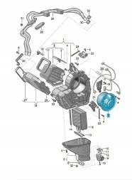 Volkswagen OE 7LA819021 Вентилятор салону VW