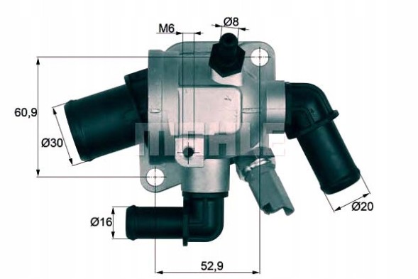 Mahle TI 173 88 MAH/ZS Термостат fiat 88c 1,3jtd 05- mahle