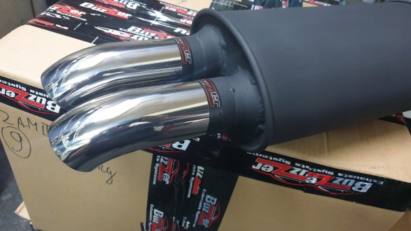 BUZZER SM 2x70 D СПОРТИВНИЙ ГЛУШИТЕЛЬ ЗУМЕР 2X70 ММ ДИЗЕЛЬ БЕНЗИН 55